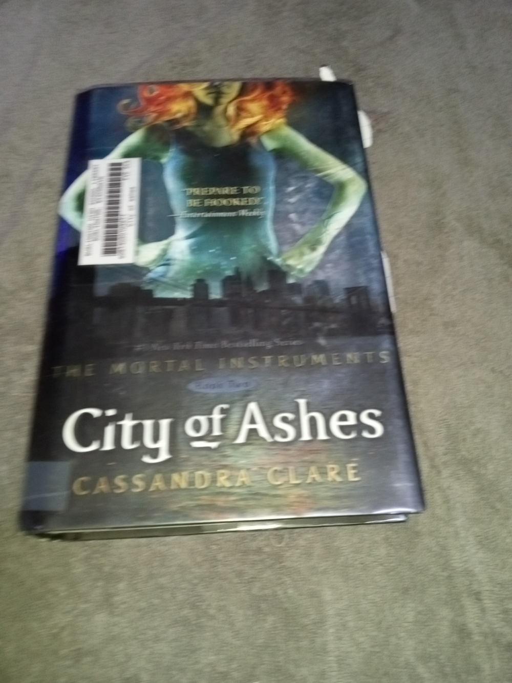 City of Ashes by - Dark Blue Hardcover Coffee Table Book